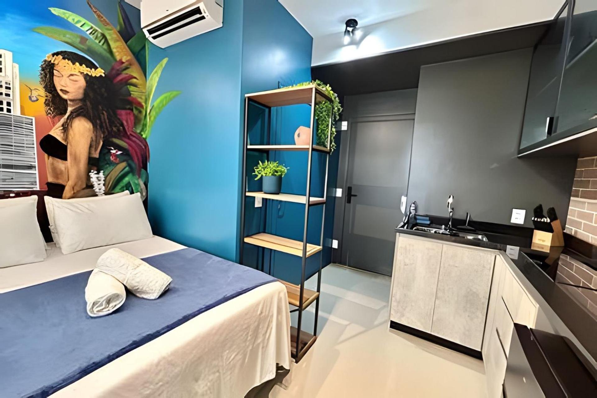 Studio/Moderno/200 M Allianz/Piscina/Wifi/Vaga Сан-Пауло Экстерьер фото